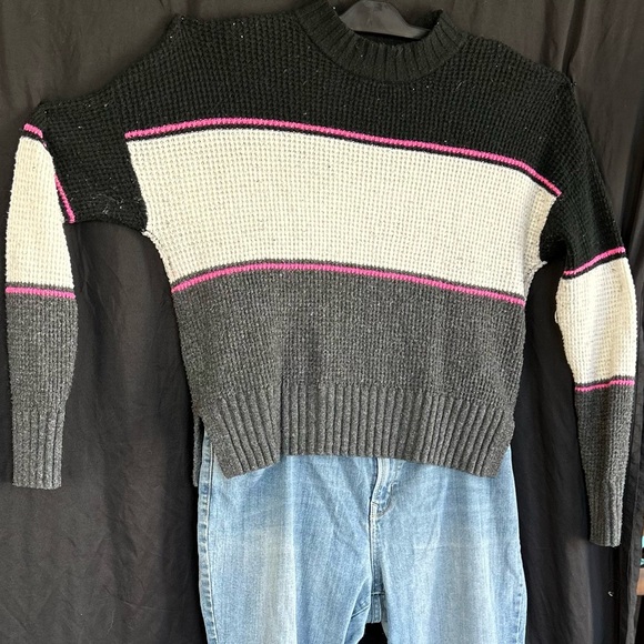 SO Brand Striped Knitted Sweater(s) SIZE L Juniors - Picture 4 of 9